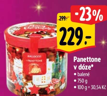 Panettone v dóze