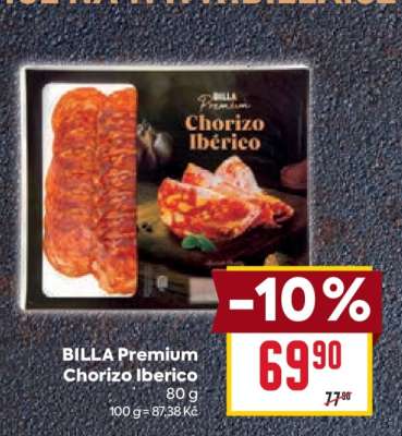 BILLA Premium Chorizo Ibérico