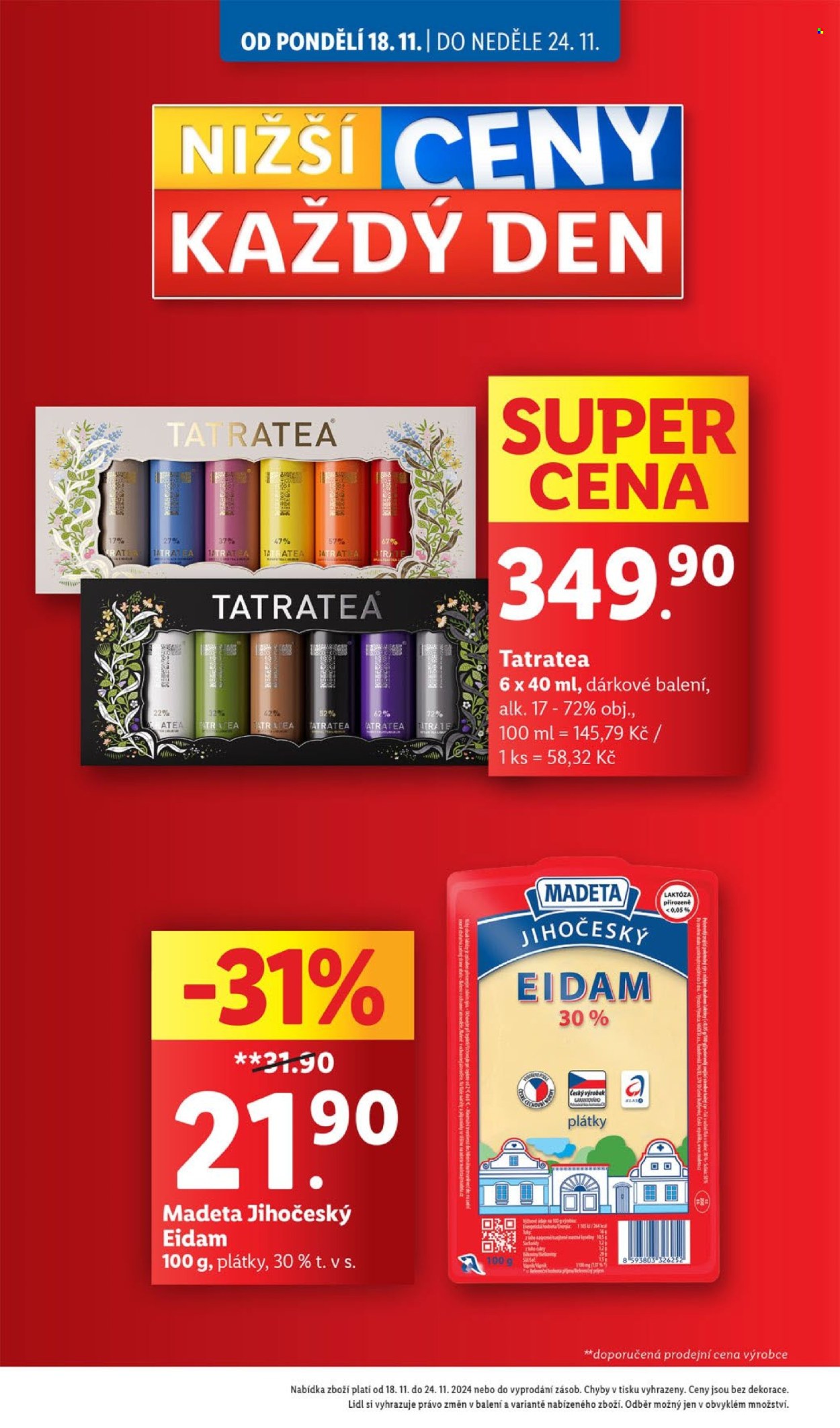 Leták Lidl - 18.11.2024 - 24.11.2024. Strana 1