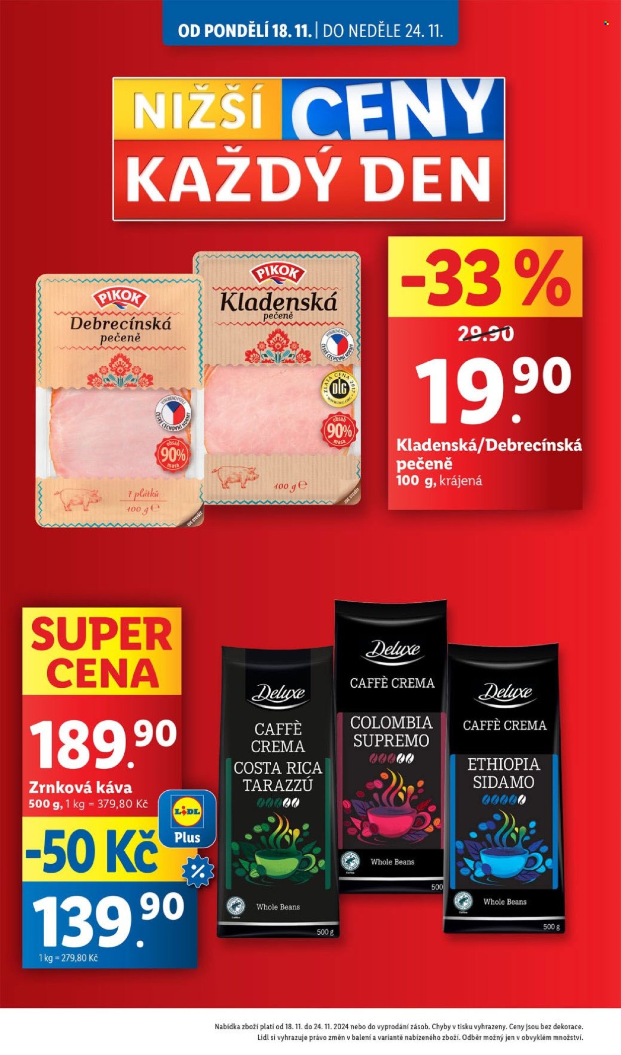 Leták Lidl - 18.11.2024 - 24.11.2024. Strana 1