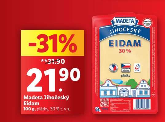 Madeta Jihočeský eidam