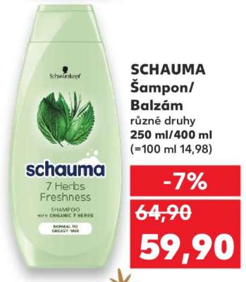 Schauma šampon, balzám