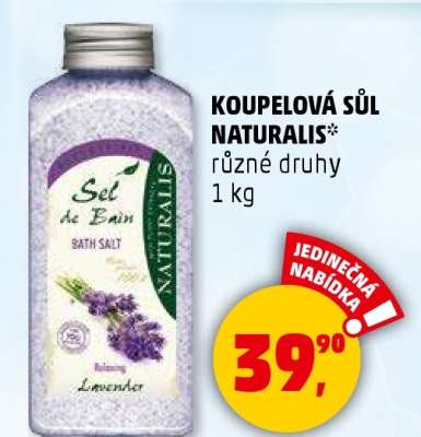 Koupelová sůl Naturalis