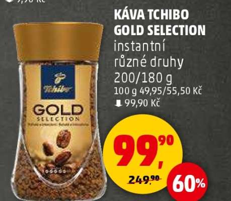 KÁVA TCHIBO GOLD SELECTION