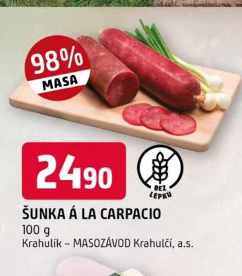 Šunka à la Carpacio