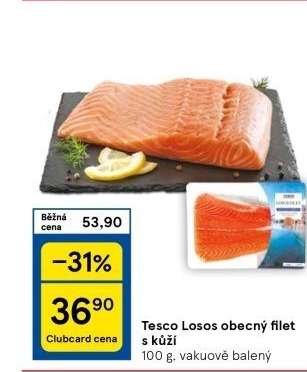 Tesco Losos obecný filet s kůží