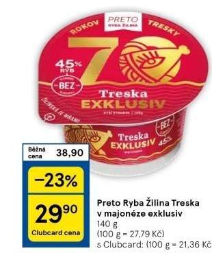 Preto Ryba Žilina Treska v majonéze exkluziv