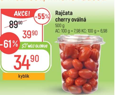 Rajčata cherry oválná