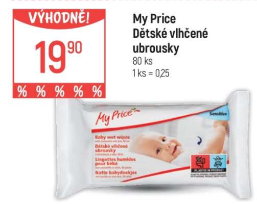 My Price dětské vlhčené ubrousky