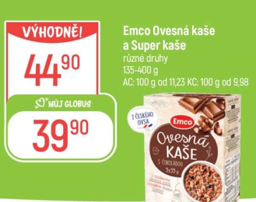 Emco Ovesná kaše a Super kaše