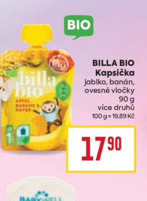 BILLA BIO Kapsička