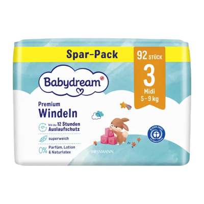 Babydream Plenky Midi Jumbo-Pack 5 - 9 kg vel. 3