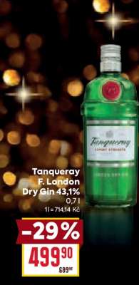 Tanqueray F. London Dry Gin 43,1%