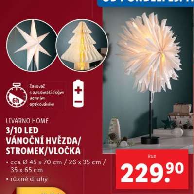 LIVARNO HOME 3/10 LED Vánoční hvězda/stromek/vločka