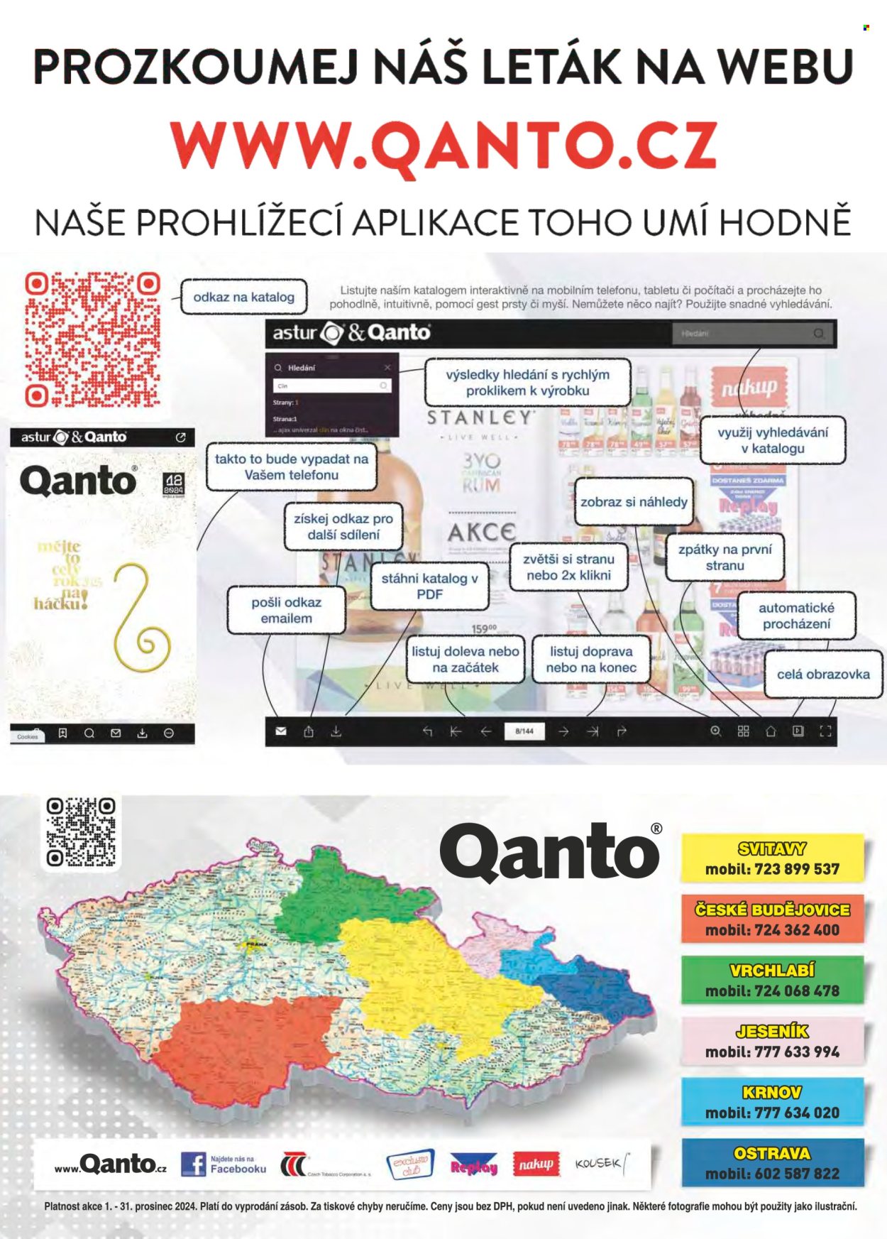 Leták Astur & Qanto velkoobchod - 1.12.2024 - 31.12.2024. Strana 1