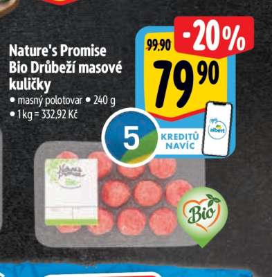 Nature's Promise Bio Drůbeží masové kuličky