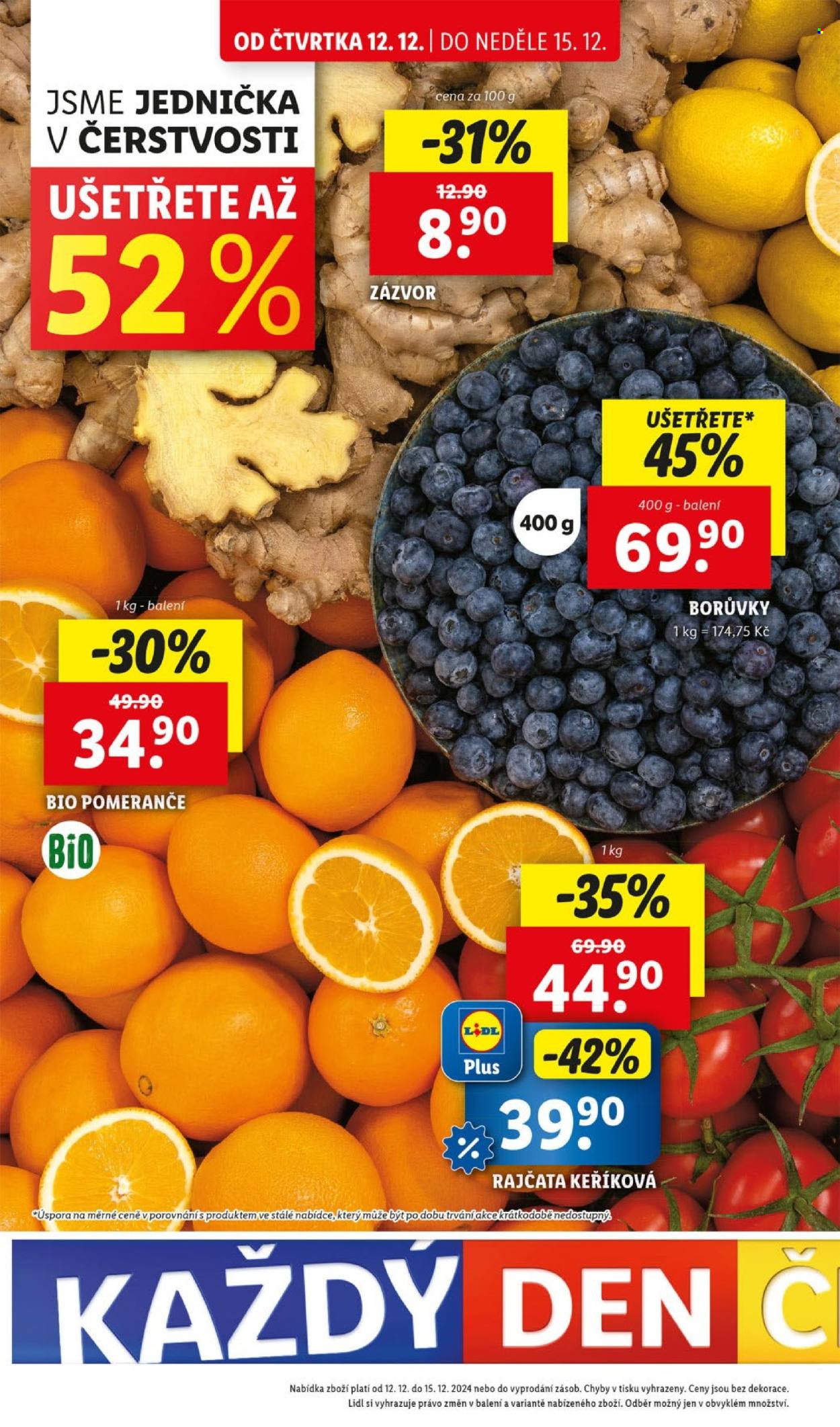 Leták Lidl - 12.12.2024 - 15.12.2024. Strana 1