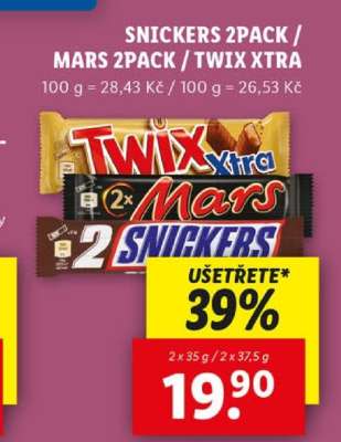 SNICKERS 2PACK / MARS 2PACK / TWIX XTRA