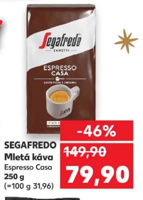 SEGAFREDO Mletá káva