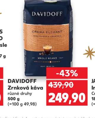 Davidoff zrnková káva