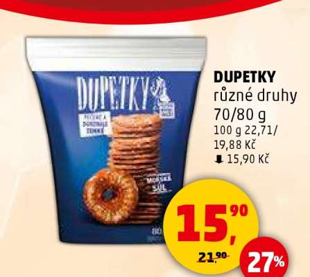 Dupetky různé druhy