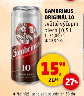 Gambrinus Originál 10