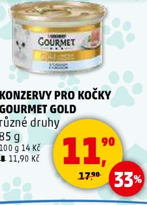 KONZERVY PRO KOČKY GOURMET GOLD*