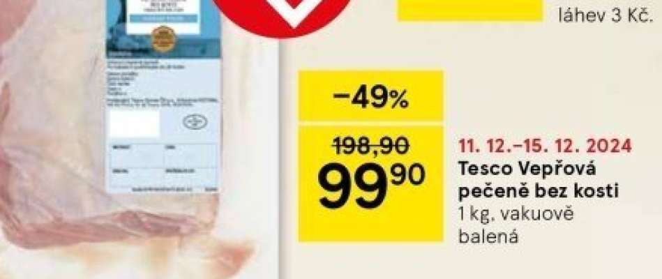 Tesco Vepřová pečeně bez kosti