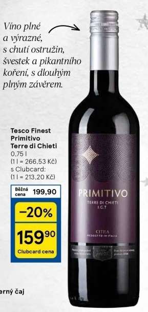 Tesco Finest Primitivo Terre di Chieti