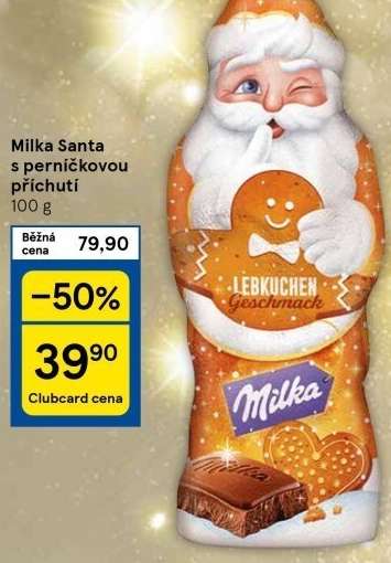 Milka Santa s perníkovou příchutí