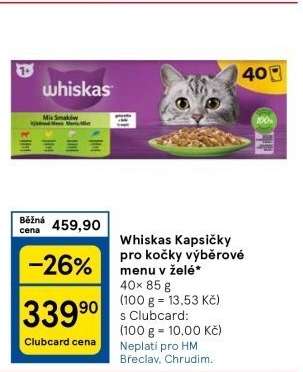 Whiskas Kapsičky pro kočky výběrové menu v želé