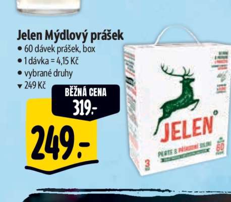 Jelen mýdlový prášek