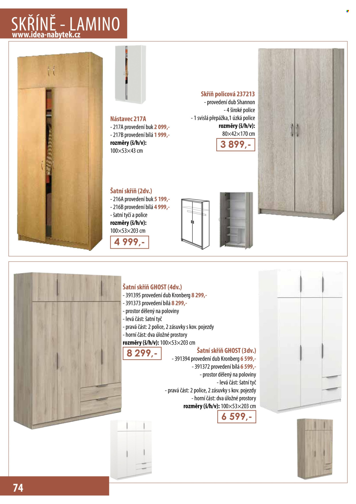 Leták IDEA nábytek. Strana 1