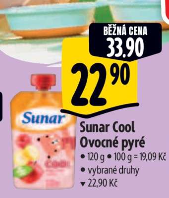 Sunar Cool ovocné pyré