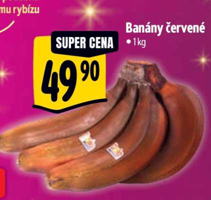 Banány červené