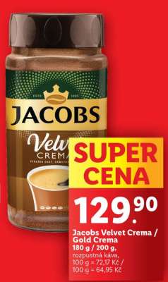 JACOBS VELVET CREMA GOLD CREMA