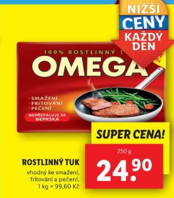 Omega 100% Rostlinný tuk