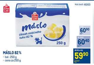 MÁSLO 82%