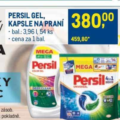 PERSIL GEL, KAPSLE NA PRANÍ