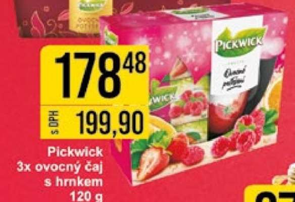 Pickwick 3x ovocný čaj s hrnkem 120 g