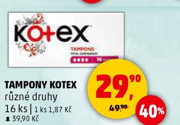 Tampony Kotex