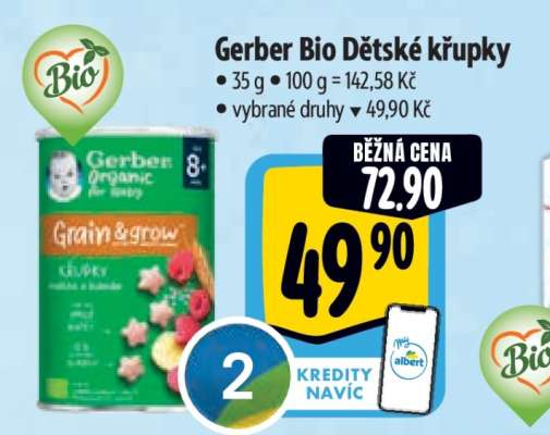 Gerber Bio Dětské křupky