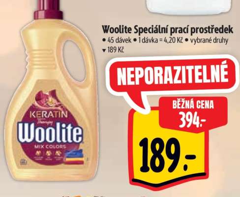 Woolite speciální prací prostředek