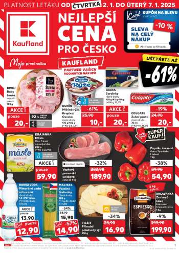 Leták Kaufland - 2.1.2025 - 7.1.2025.