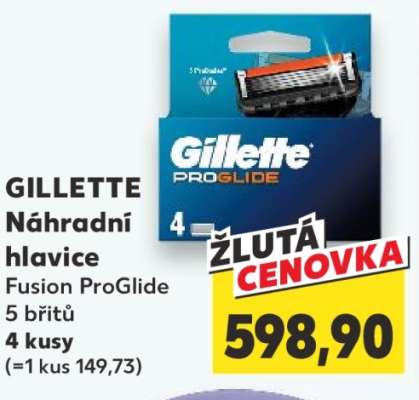 GILLETTE Náhradní hlavice Fusion ProGlide