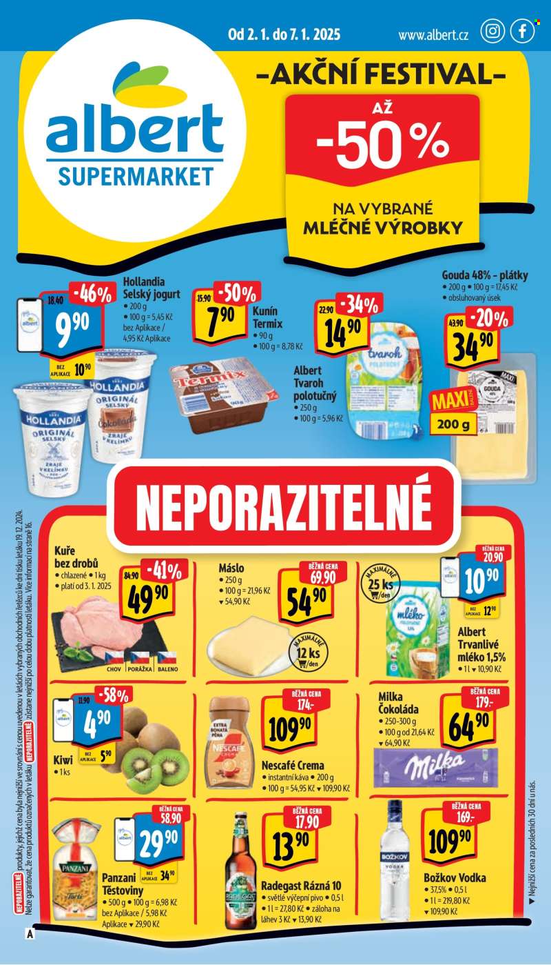 Leták Albert Supermarket - 2.1.2025 - 7.1.2025.