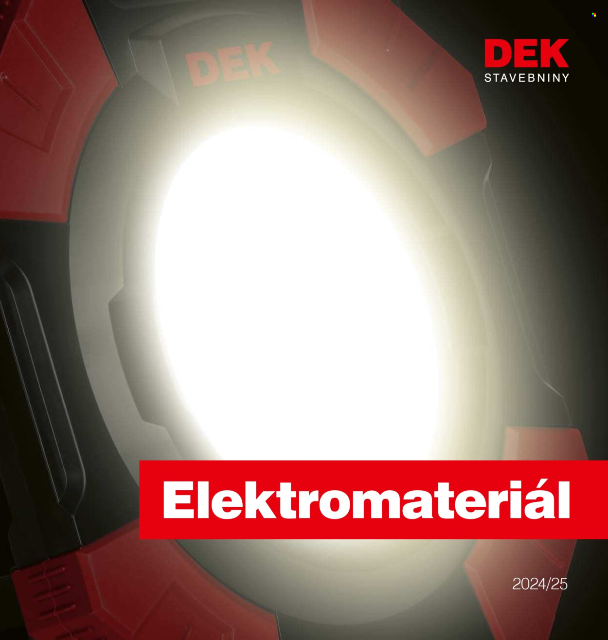 Leták DEK. Strana 1