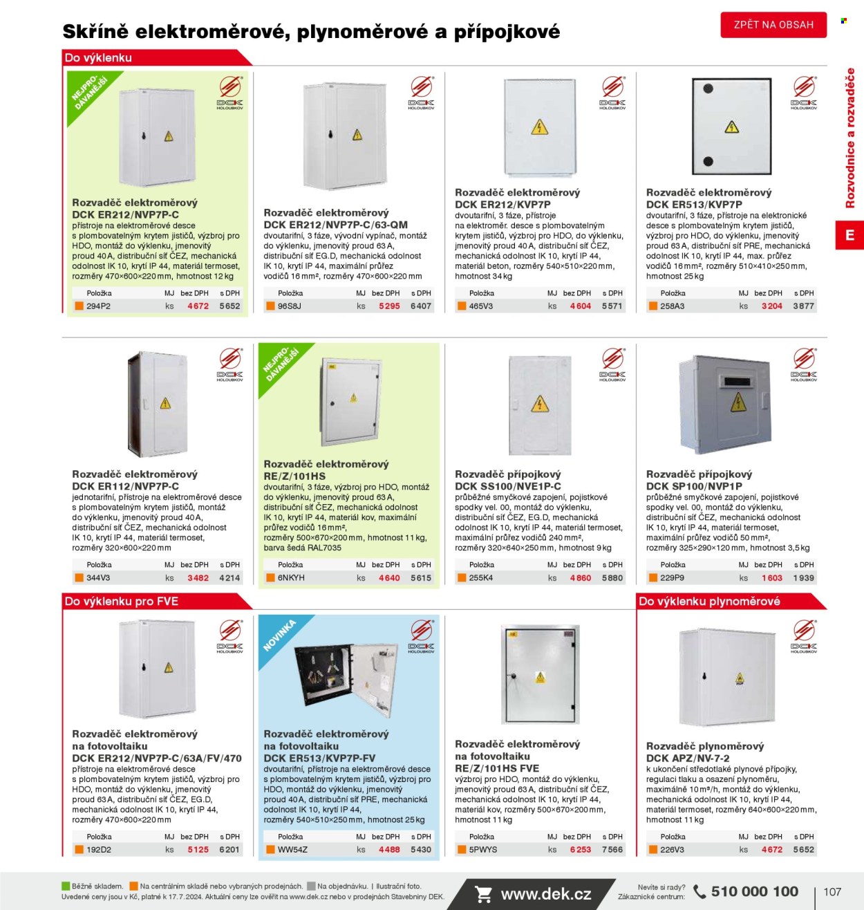 Leták DEK. Strana 109