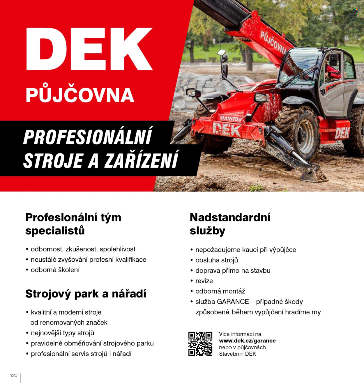 Leták DEK. Strana 422