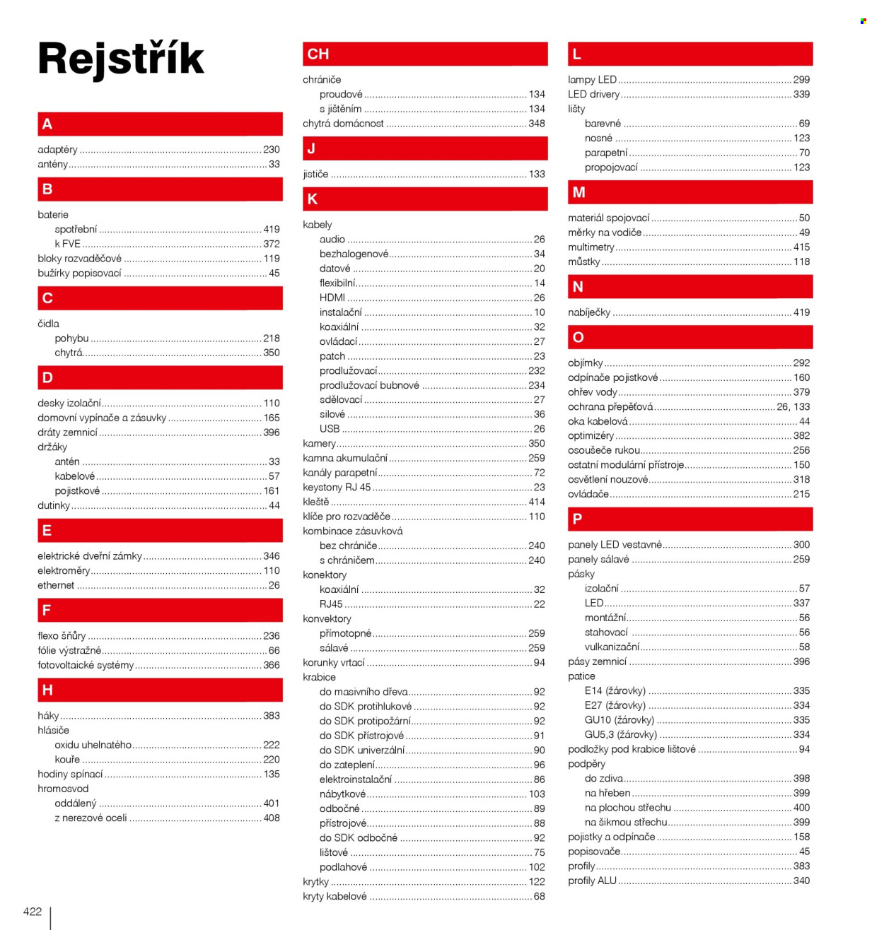 Leták DEK. Strana 424